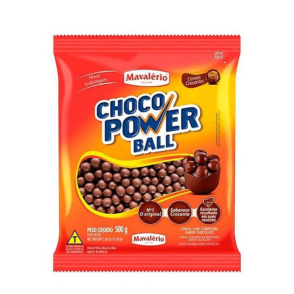 Cereal Chocolate Power Ball ao Leite 500g - Mavalério