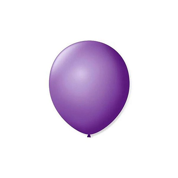 Balão 7 Liso Roxo Ametista | 50 Unidades