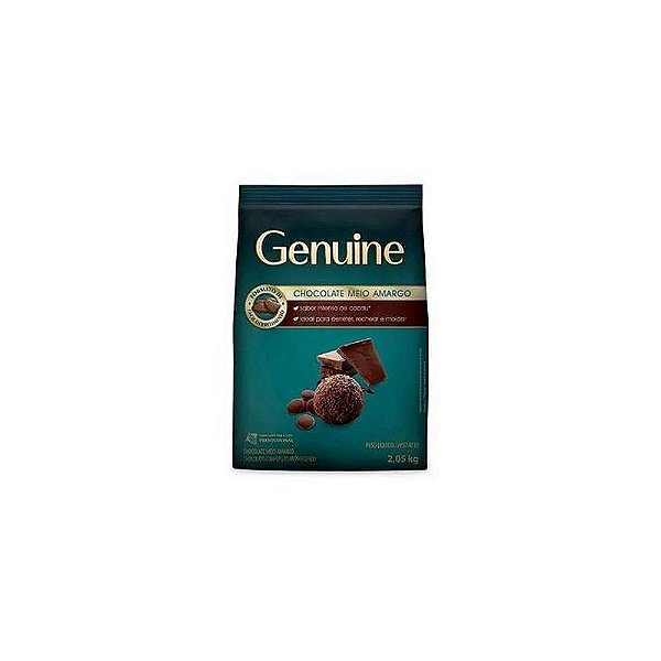 Chocolate em Gotas Meio Amargo 2,05kg - Genuine