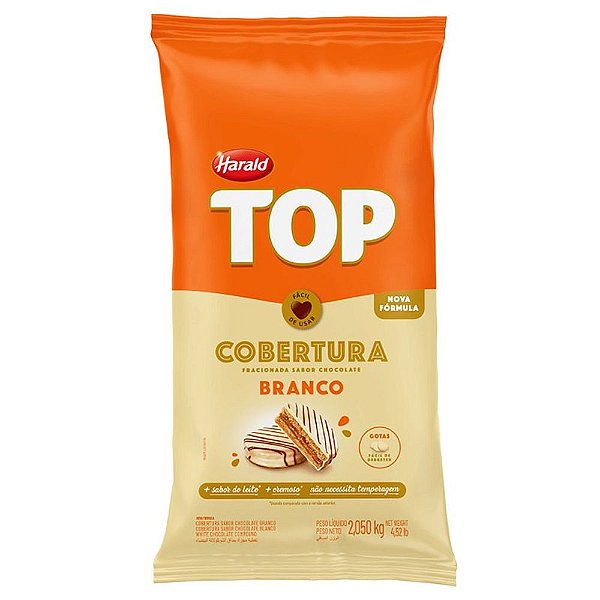 Cobertura Top Gotas 2,05kg Branco - Harald