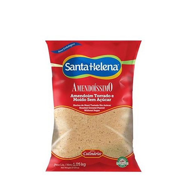 Amendoim Torrado Moído Sem Sal 1,05kg - Santa Helena