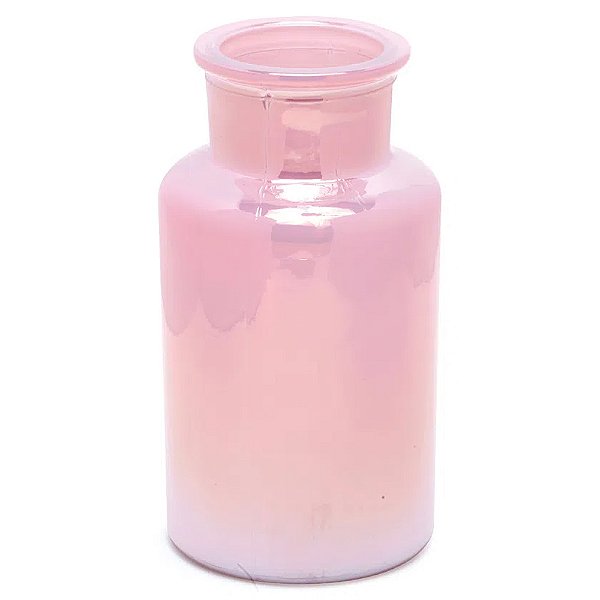 Vaso Decorativo Liso Rosa Pérolado