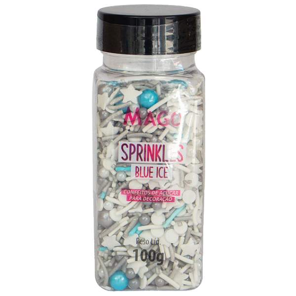 Sprinkles Confeito de Açúcar 100G Blue Ice