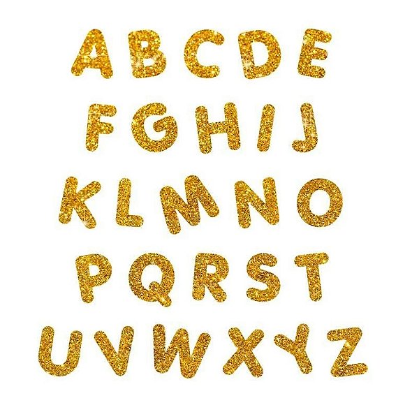 Letra EVA Dourado C - Fábrica de Letras