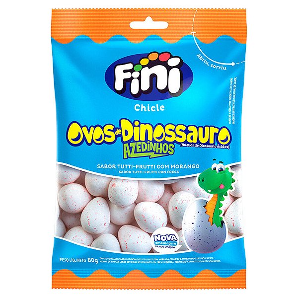 Chiclete Fini 80G Ovos Dinossauros