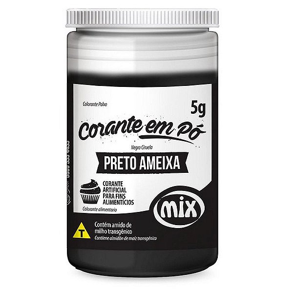 Corante Pó Preto Ameixa 5g -  Mix
