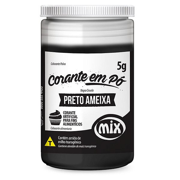 Corante Pó Preto Ameixa Mix 5G