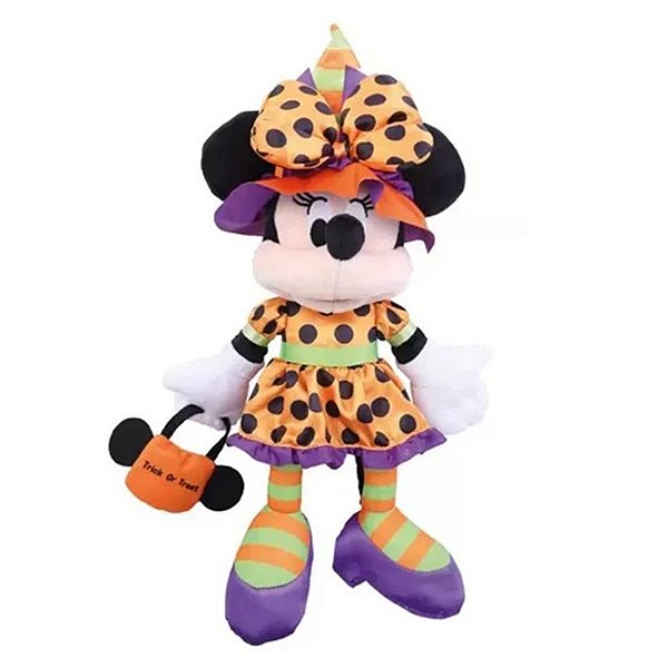 Pelúcia Minnie Bruxinha Laranja 30cm - Cromus