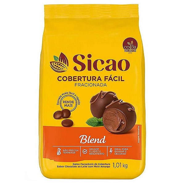 Cobertura em Gotas Fácil Blend 1,01kg - Sicao
