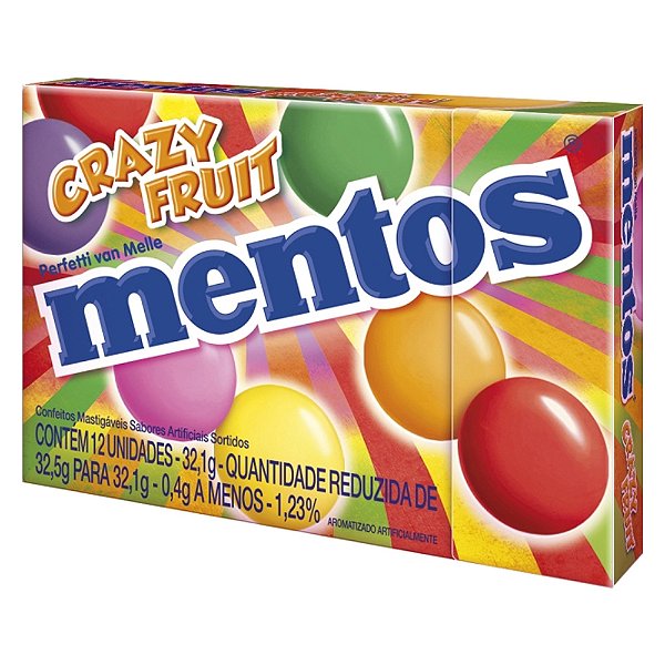 Mentos Caixa Crazy Fruit