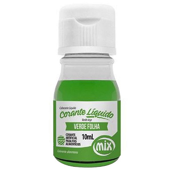 Corante Líquido Verde Folha 10ml Mix