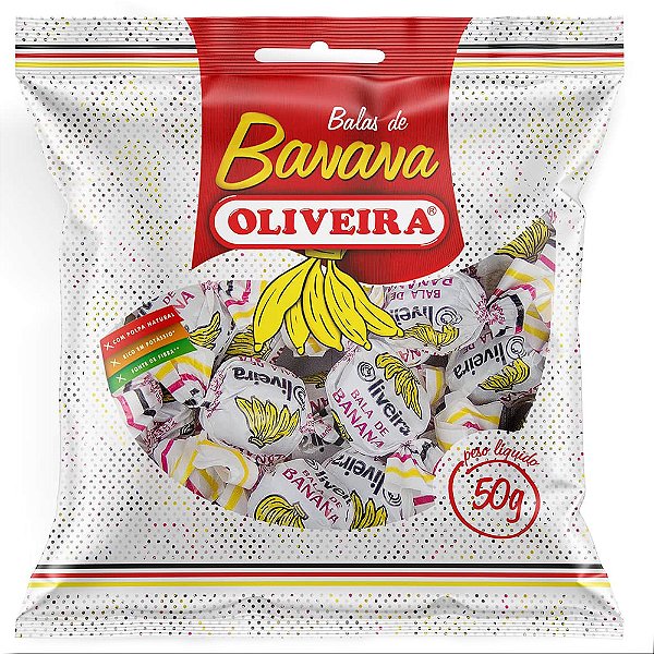 Bala Banana Oliveira 50gr