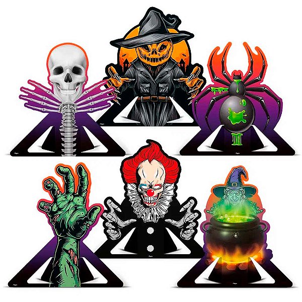 Decoração Mesa Halloween | 6 Unidades