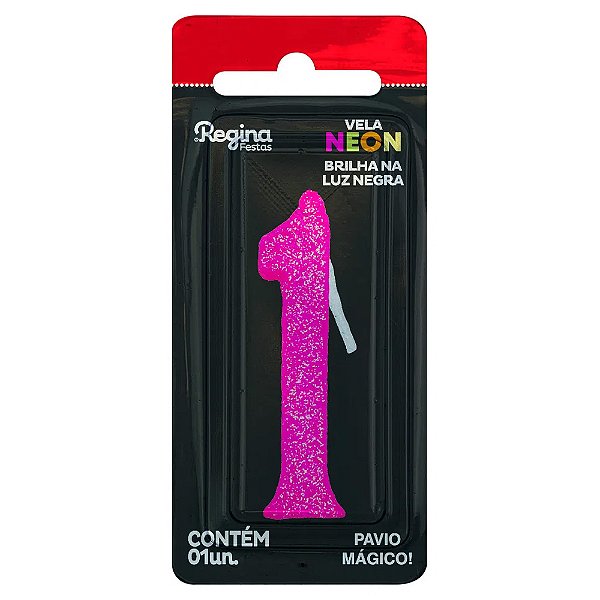 Vela Glitter Neon Pink 1