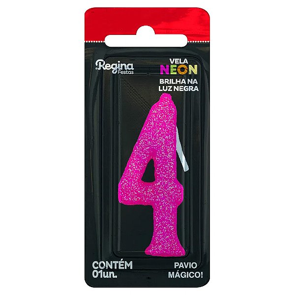 Vela Glitter Neon Pink 4