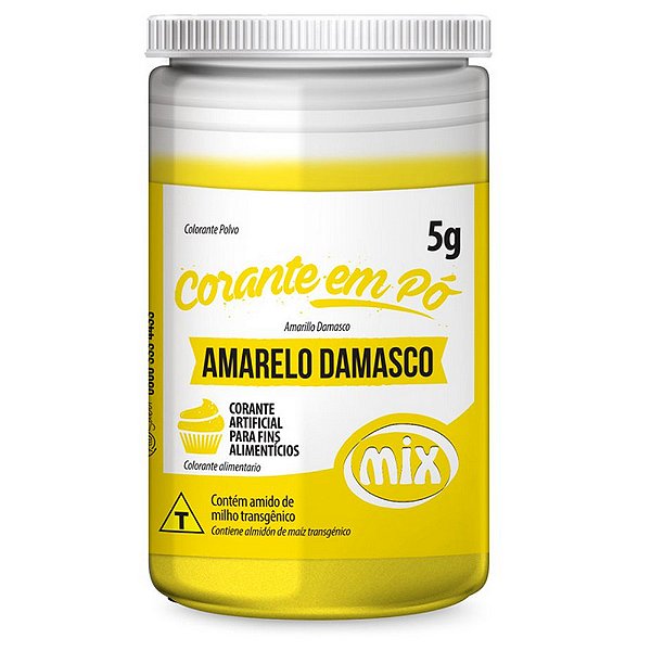 Corante Pó Amarelo Damasco 5g - Mix