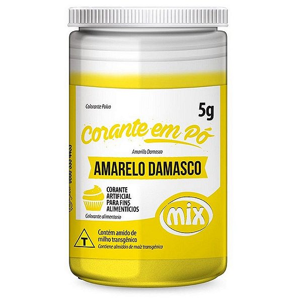 Corante Pó Amarelo Damasco 5g - Mix