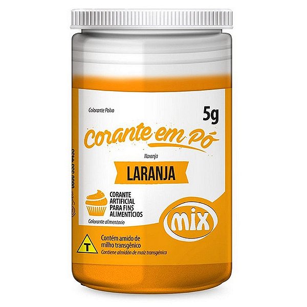 Corante Pó Laranja 5g - Mix