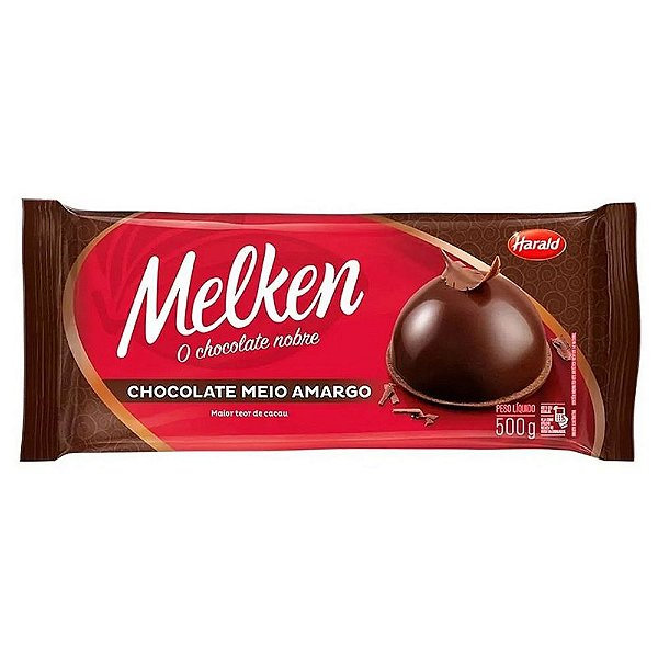 Chocolate Melken 1,050kg Meio Amargo - Harald