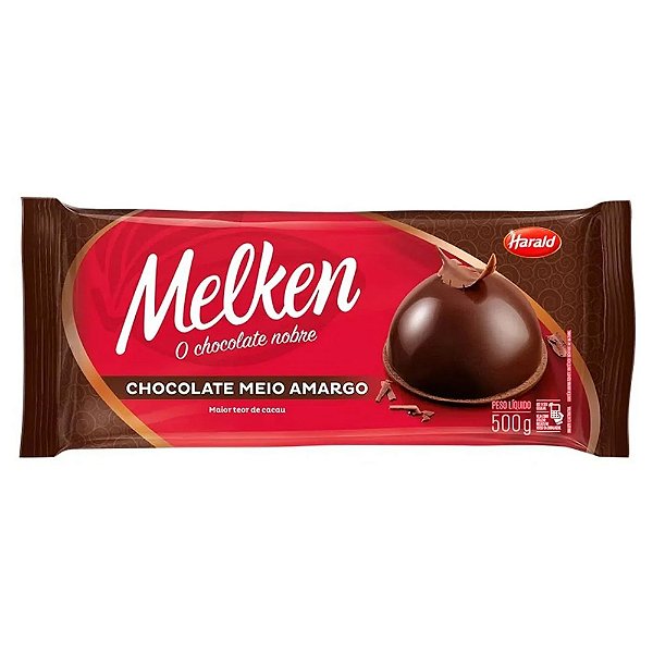 Chocolate Melken 1,050kg Meio Amargo Harald