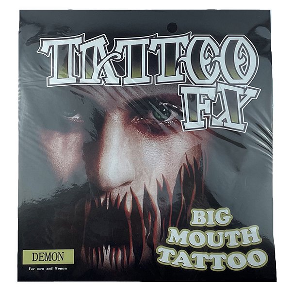 Tattoo Modelo Demon Halloween - Bazar