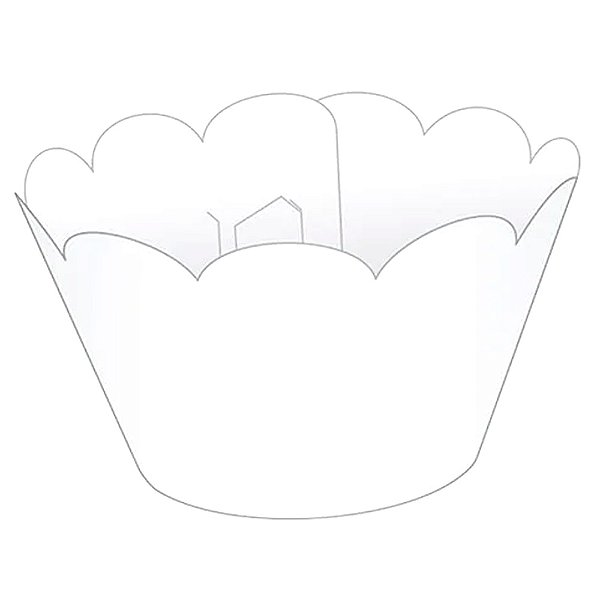 Saia Mini Cupcakes 12Un Branca
