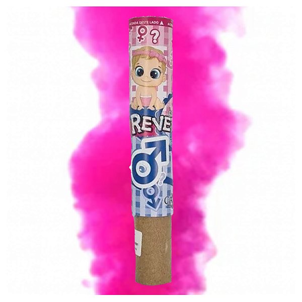 Fumaça Chá Revelação Rosa 20mm - Thais Trive