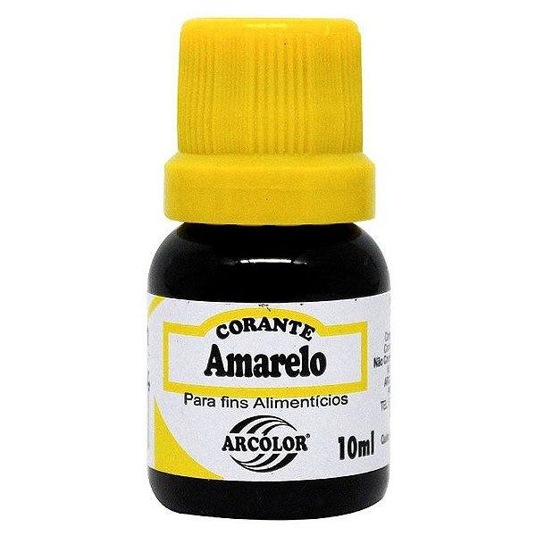 Corante Líquido Amarelo 10ml - Arcolor
