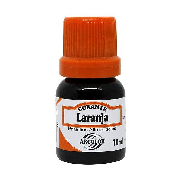Corante Líquido Laranja 10ml - Arcolor