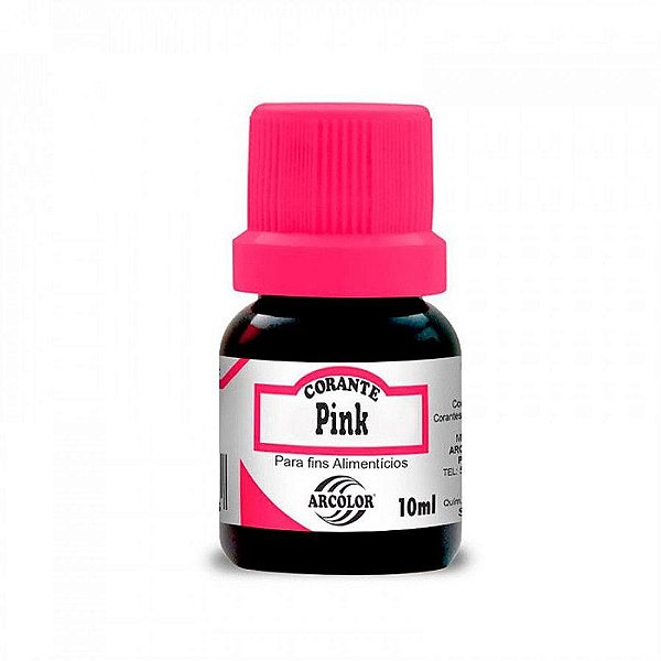 Corante Líquido Pink 10ml - Arcolor