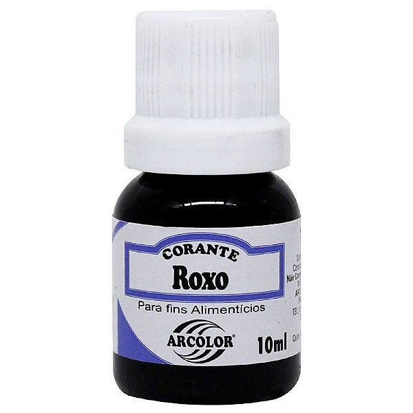 Corante Líquido Roxo 10ml - Arcolor