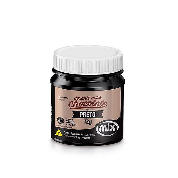Corante em Gel para Chocolate Preto 12g - Mix