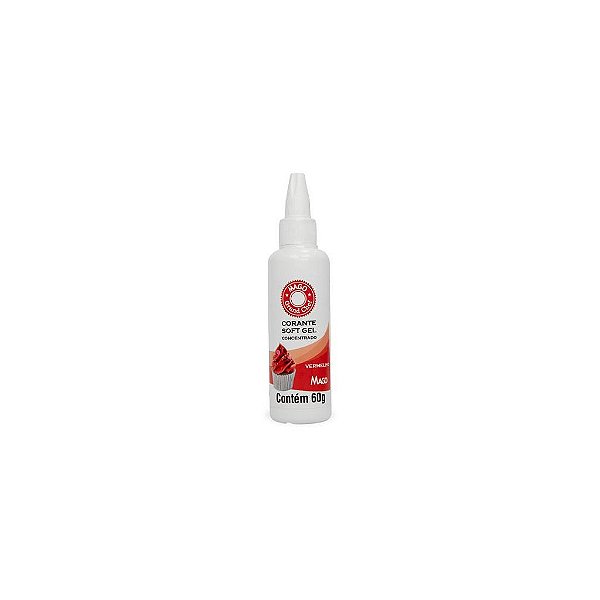 Corante Soft Gel 60G Vermelho Mago