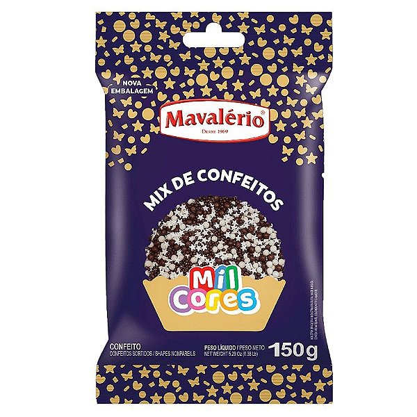 Mix de Confeitos Marrom 150g - Mavalério