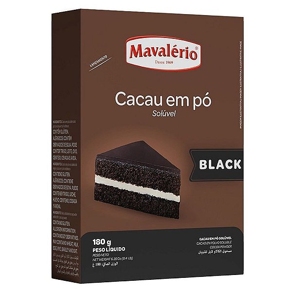 Cacau em Pó Black 180g - Mavalério