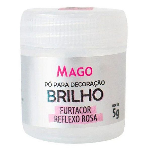 Pó para Decoração Reflexo Rosa 5g - Mago
