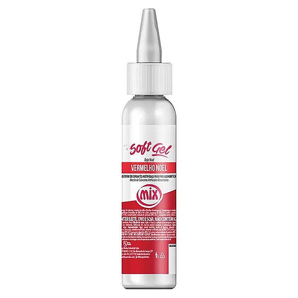Corante Soft Gel Vermelho Noel  25g - Mix