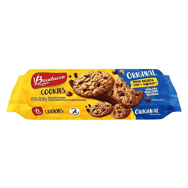 Biscoito Cookies Bauduc Original 60gr