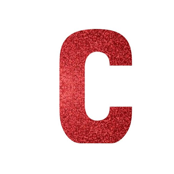Letra Eva Vermelho C - Fábrica de Letras