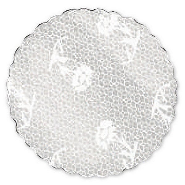Fundo Decorativo Renda 9cm Branco | 100 Unidades