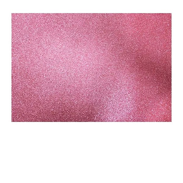 Placa EVA Glitter Rosa Bebê 40X60cm - Silver Plastic