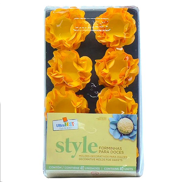 Forminhas N Style 40 Unidades Amarelo Qmd