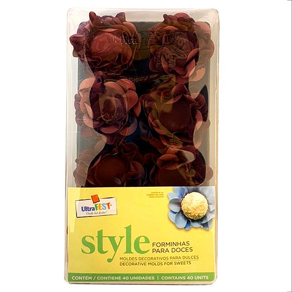 Forminhas N Style 40 Unidades Marsala