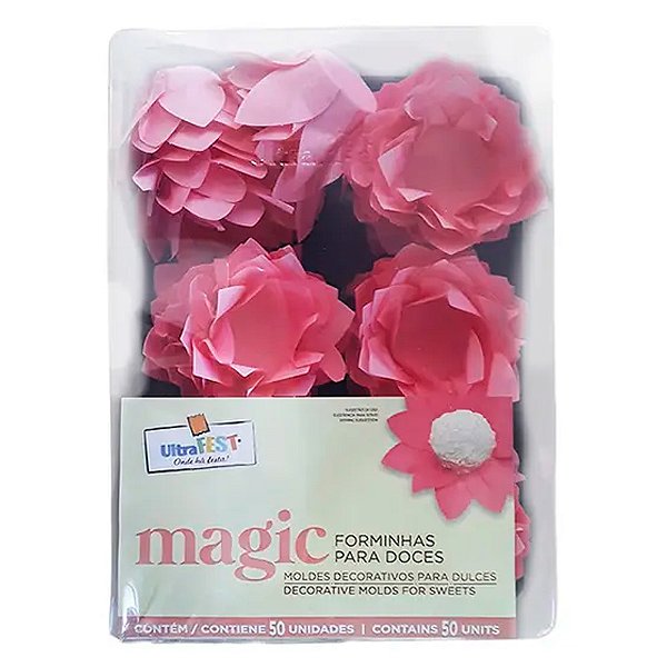 Forminhas N Magic 50 Unidades Rosa Bb