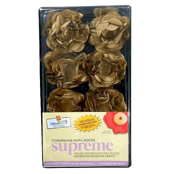 Forminhas Supreme 40 Unidades Bronze