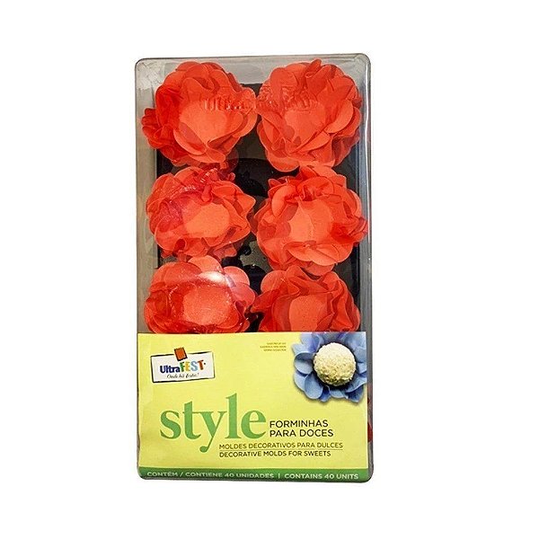 Forminha Style Laranja Neon 40un - Ultrafest