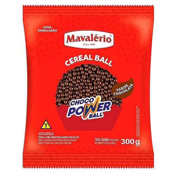 Cereal Chocolate Power Ball Mini 300G - Mavalério
