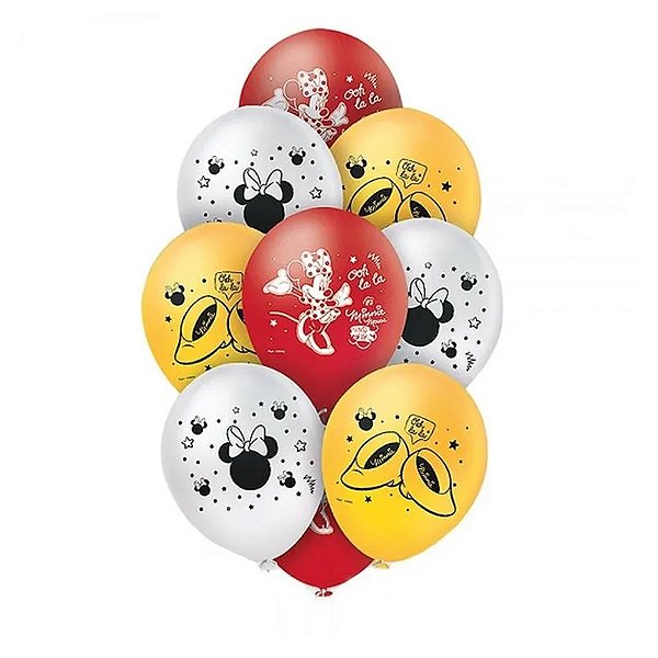 Balão 9 Minnie | 25 Unidades