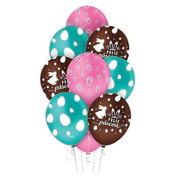 Balão 10 Páscoa Chocolate 10un - Regina