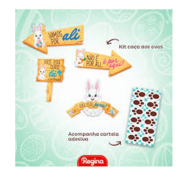 Kit caça aos Ovos Páscoa Chocolate - Regina